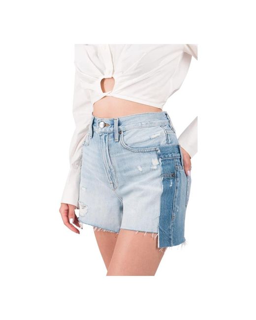 FRAME Denim Shorts in het Blue