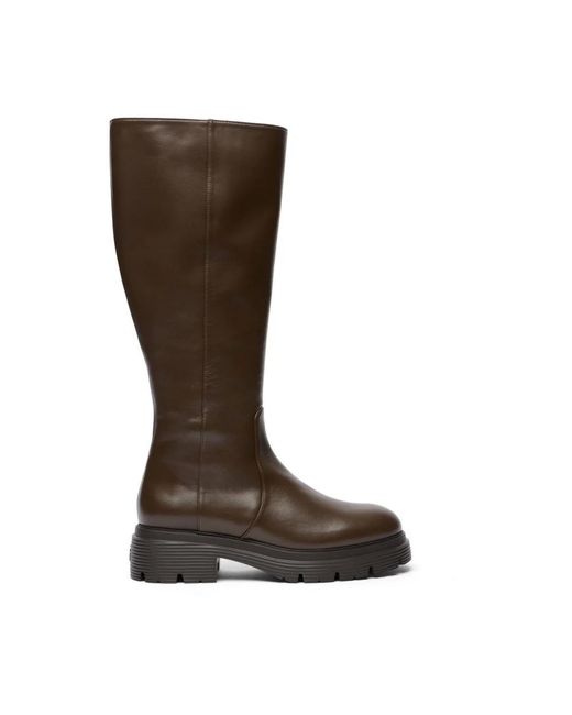 Stuart Weitzman Schoenen ,Bruin ,Hudson Lite Zip Boot in het Brown