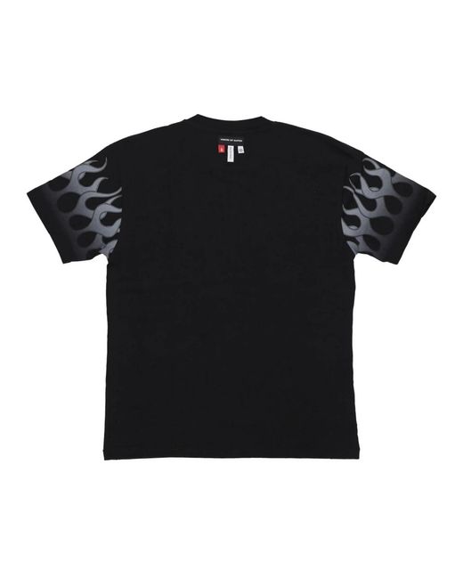 Vision Of Super Flames Tee Zwart/Grijs Korte Mouwen T-Shirt in het Black voor heren