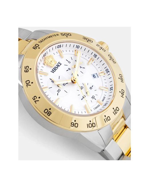 Watches di Versace in Metallic da Uomo