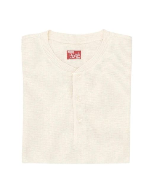 Fortela White Long Sleeve T-Shirts for men