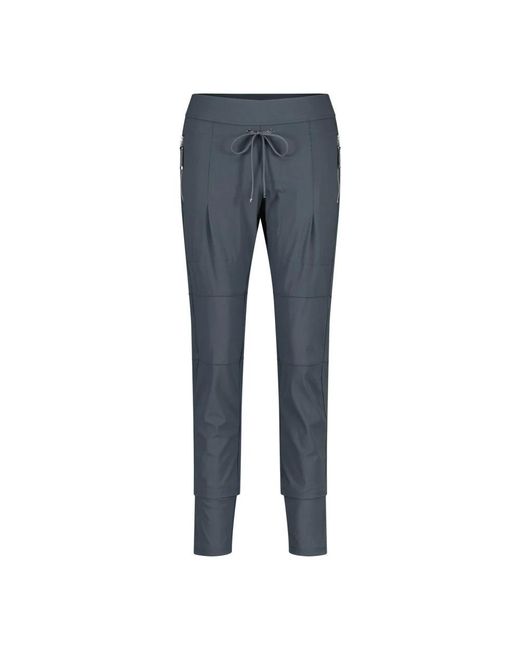 RAFFAELLO ROSSI Blue Slim-Fit Trousers