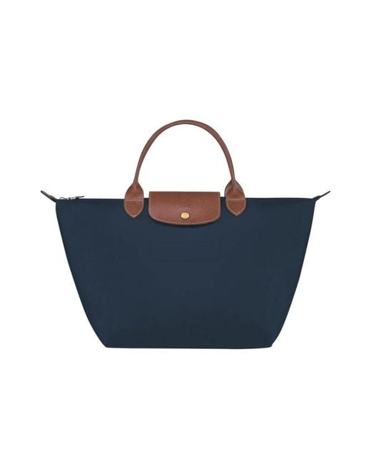 Longchamp Blue Shopping Bags