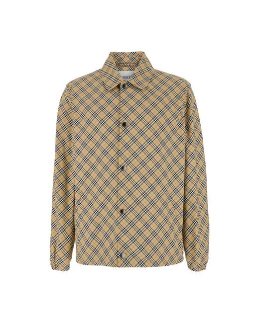 Burberry Jassen ,Polyester Slindon Jacket in het Natural voor heren