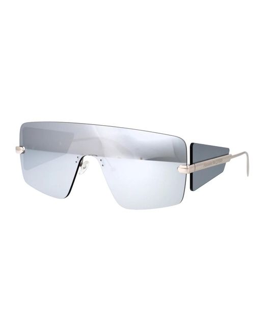 Alexander McQueen White Sunglasses for men