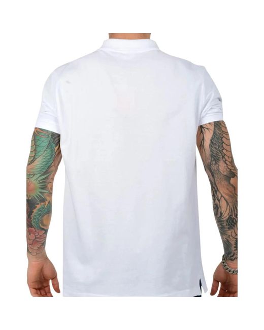 Ellesse Tops ,Wit ,Katoen Cotton Polo Shirt Met Logo Patch in het White voor heren