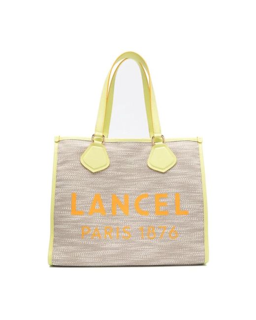 Lancel Yellow Tote Bags