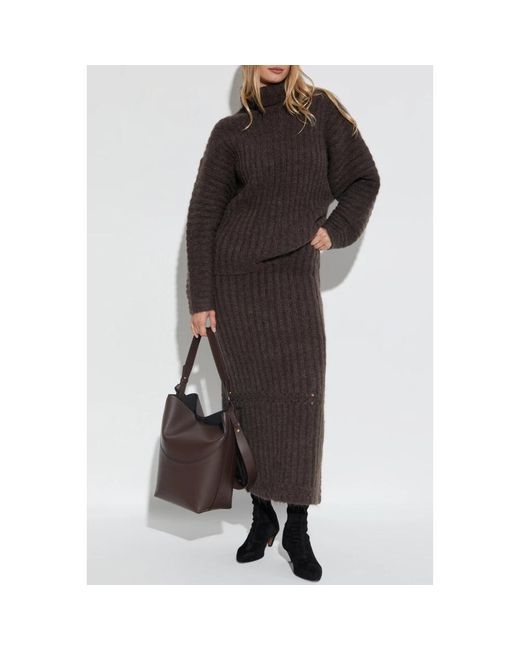 Midi Skirts di By Malene Birger in Brown