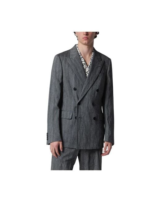 Dries Van Noten Gray Blazers for men