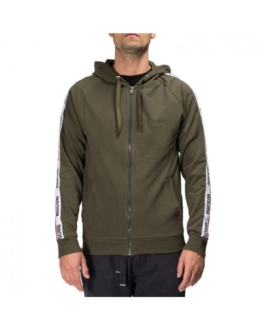 Moschino Green Zip-Throughs for men