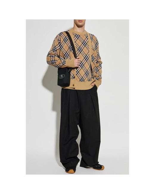 Burberry Round-Neck Knitwear in het Gray voor heren