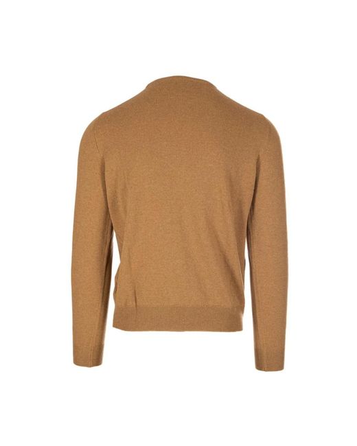 Gran Sasso Brown Round-Neck Knitwear for men