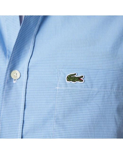 Lacoste Blue Short Sleeve Shirts for men