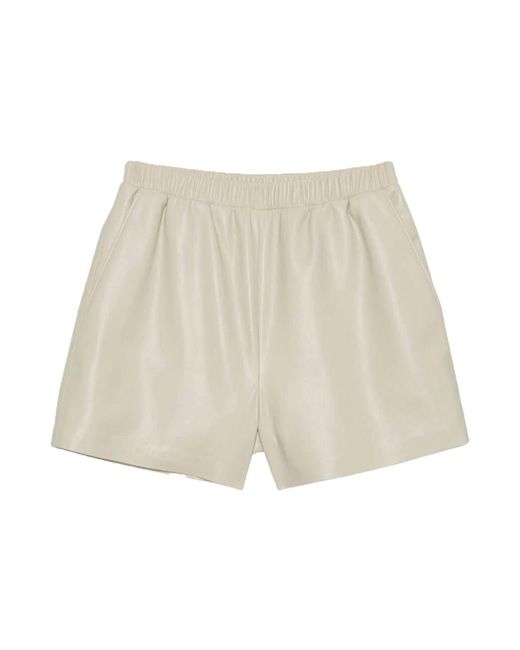 Anine Bing Natural Short Shorts