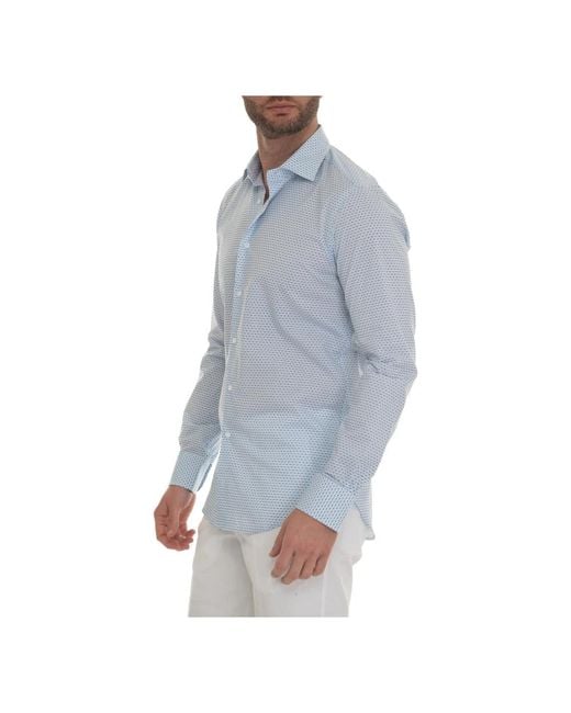 Carrel Blue Casual Shirts for men
