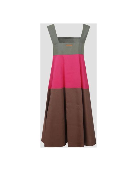 Marni Colourblock Jurk in het Brown