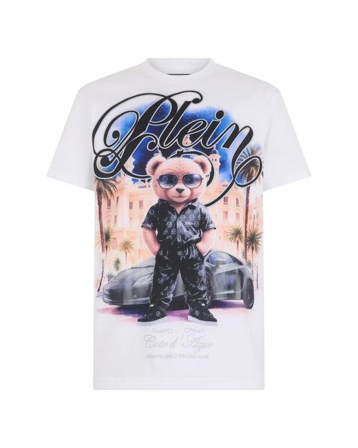 Philipp Plein Blue T-Shirts for men