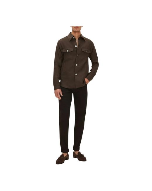 Oscar Jacobson Green Casual Shirts for men