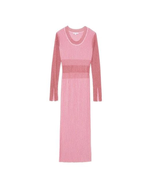 Patrizia Pepe Pink Knitted Dresses