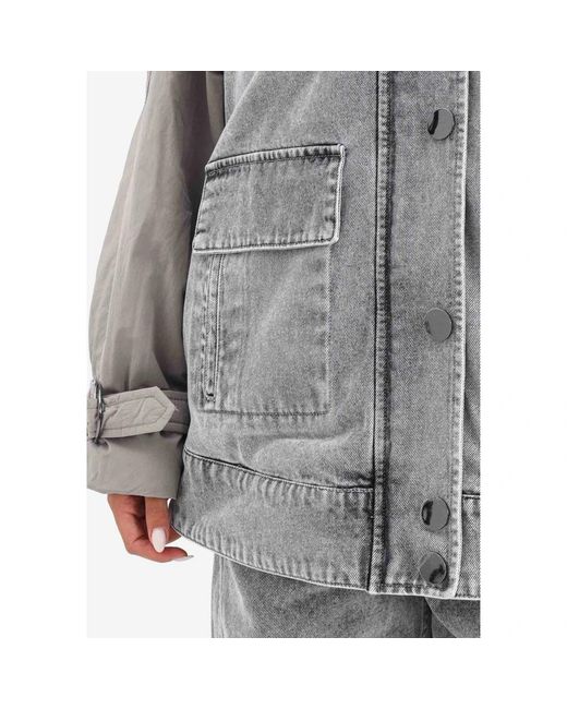 ARMANI EXCHANGE Gray Denim Jackets