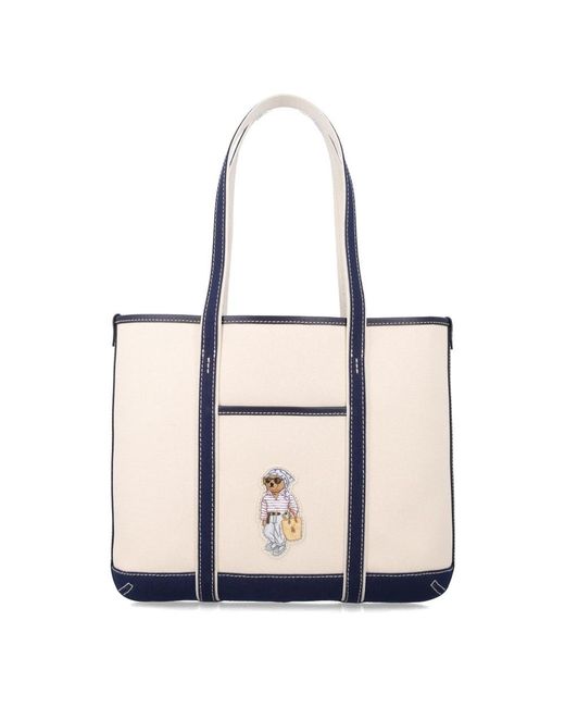 Polo Ralph Lauren Natural Tote Bags
