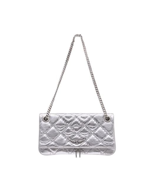 Zadig & Voltaire Gray Shoulder Bags