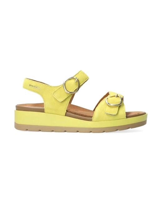 Flat Sandals di Mephisto in Yellow