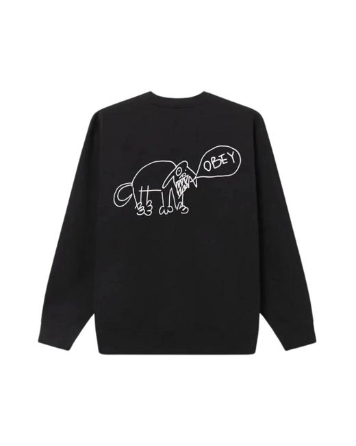 Obey Black Sweatshirts for men