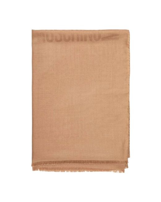 Winter Scarves di Moschino in Natural