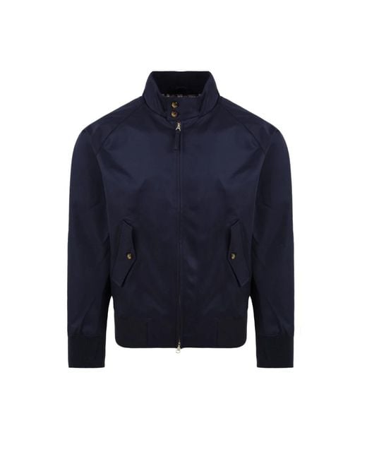 Aquascutum Blue Bomber Jackets for men
