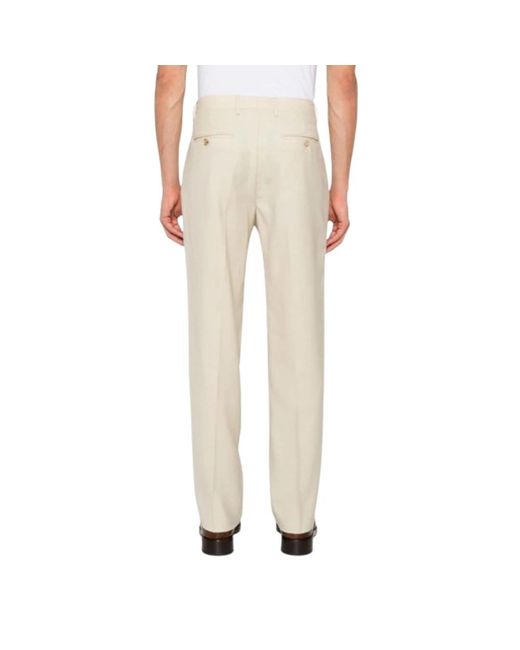 Etro Slim-Fit Trousers in het Natural voor heren