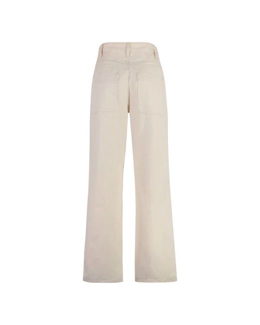 Isabel Marant Natural Baumwollhose mit taschen isabel marant étoile