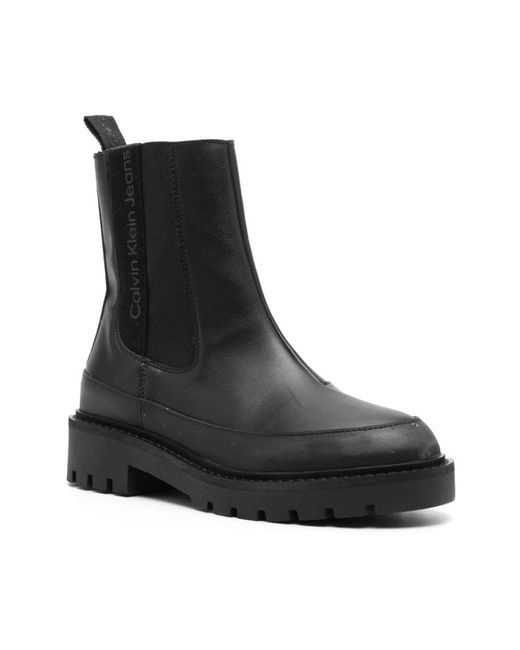 Calvin Klein Black Chelsea Boots