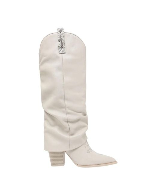 Steve Madden White Cowgirl Boots