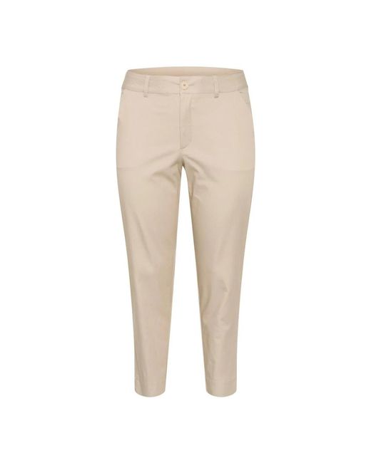 Kaffe Natural Cropped Trousers
