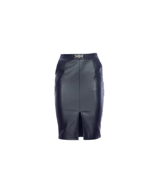 Fracomina Blue Leather Skirts