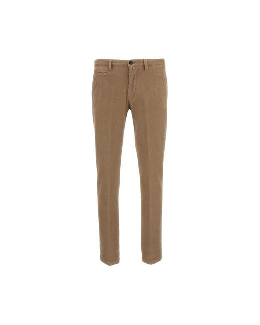 BRIGLIA Natural Slim-Fit Trousers for men