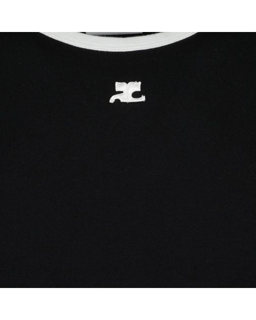 T-Shirts Courreges de hombre de color Black