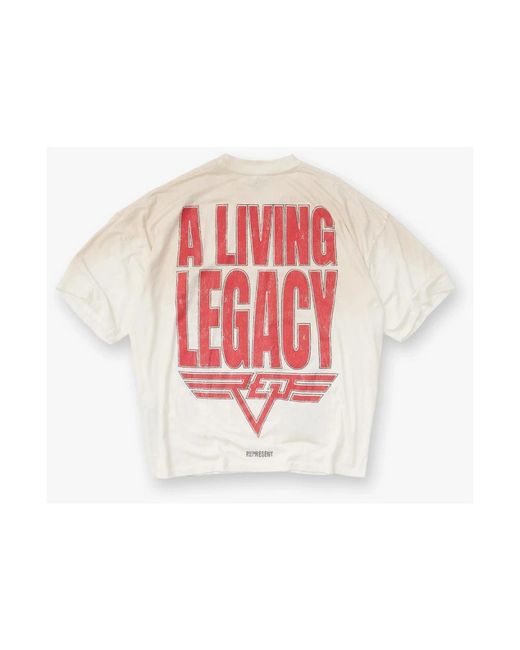 Represent White T-Shirts for men