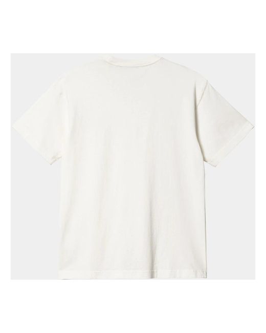 Carhartt Weiße baumwoll-kurzarm-t-shirt,graues baumwoll-t-shirt mit kurzen ärmeln in White für Herren