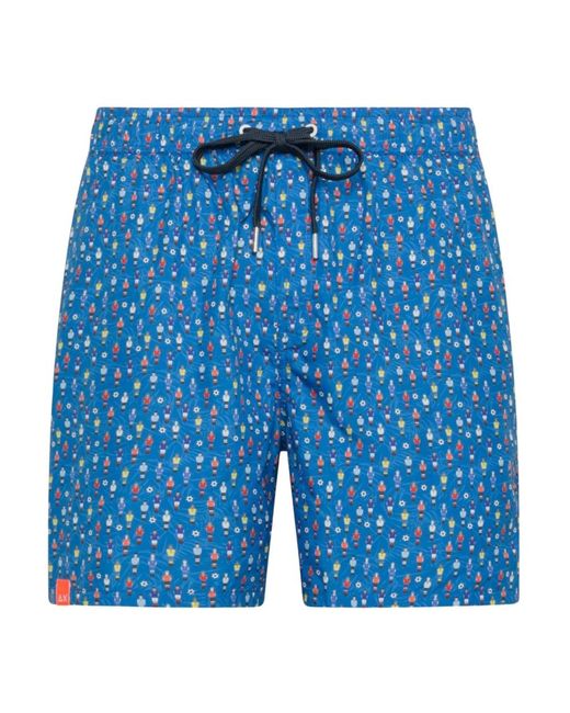 Sun 68 Badmode ,Blauw ,Polyester Swim Shorts in het Blue voor heren