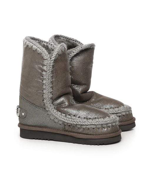 Mou Gray Winter Boots