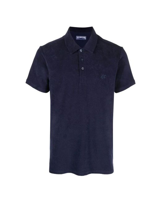 Vilebrequin Phoenix polo shirt baumwollmischung bestickt in Blue für Herren
