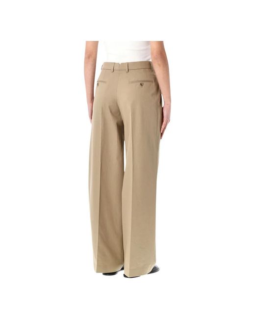 AMI Natural Wide Trousers