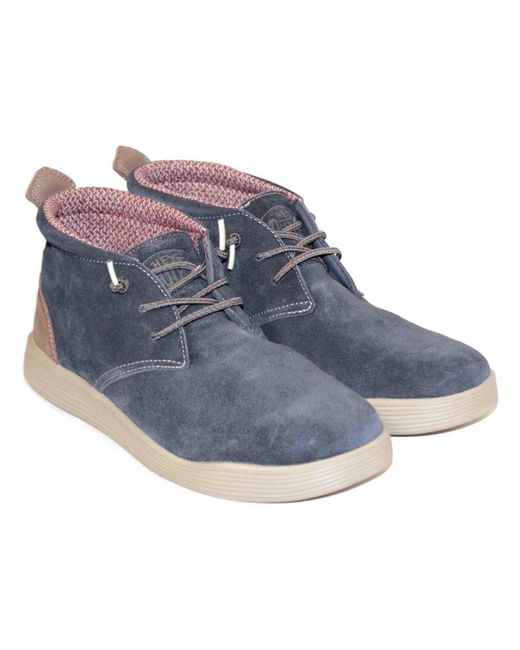 HeyDude Blue Lace-Up Boots for men
