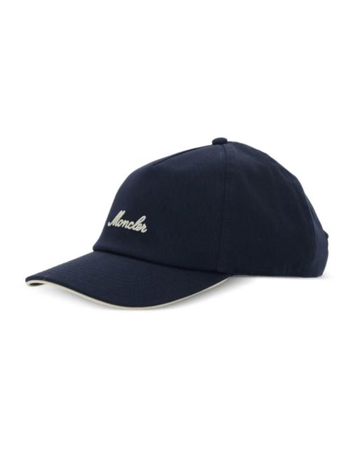 Moncler Blue Logo Baseball Cap