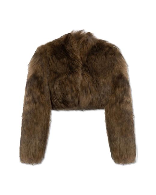 Blumarine Faux Fur &Amp; Shearling Jassen in het Green