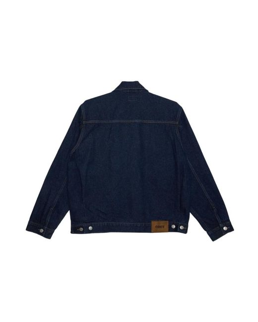 Obey Blue Denim Jackets for men
