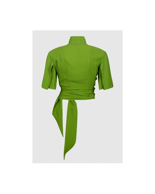 Elisabetta Franchi Green Blouses