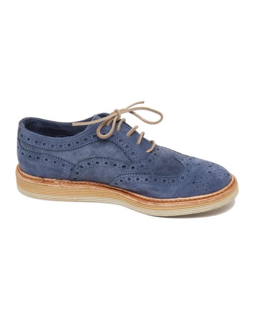 Corvari Blue Laced Shoes for men